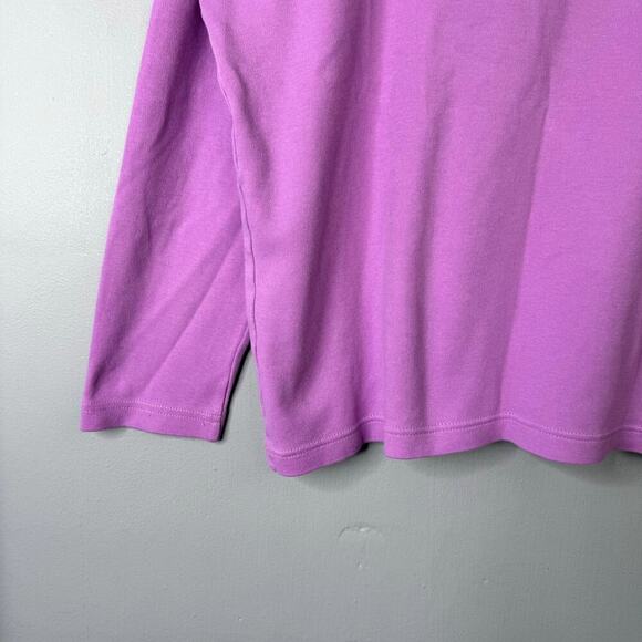 Vtg The Quacker Factory Christmas Tree Snowman Applique Long Sleeve T-Shirt Sz S - Picture 10 of 12